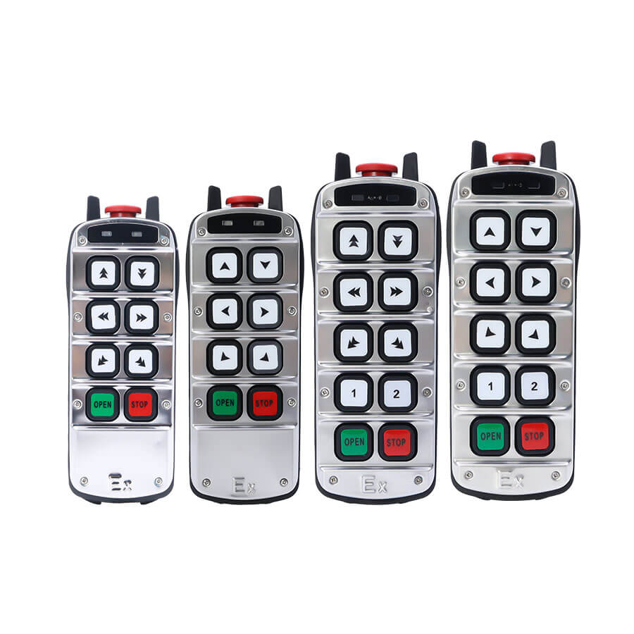 Push-button industrial radio remote control for sale, HR-DEX series, HR-SEX series industrial wireless remote control for sale - Henan Nomi