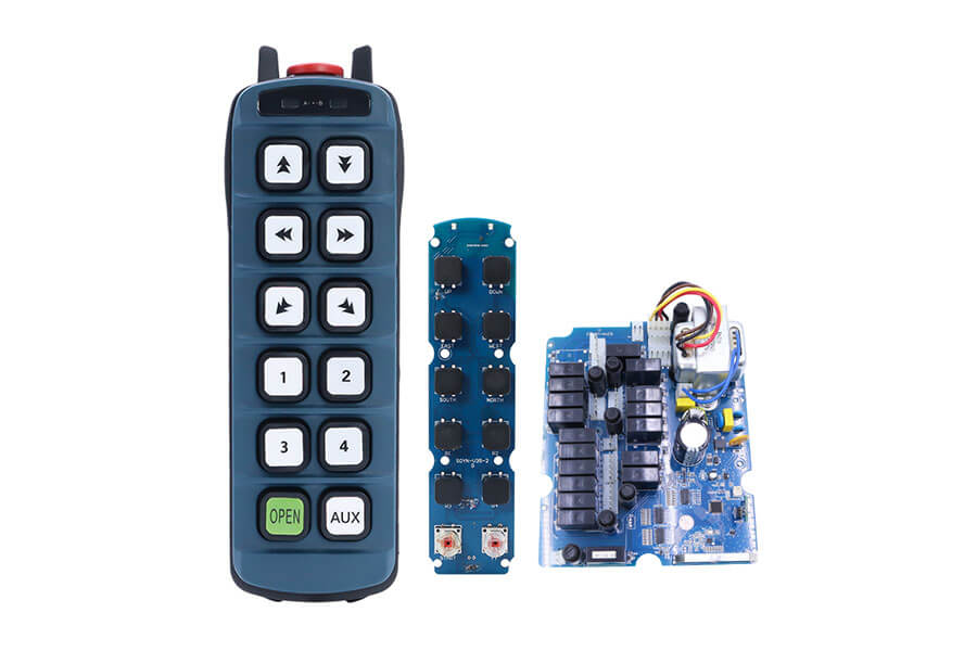 Push-button industrial radio remote control for sale, details of industrial wireless remote control produced by Henan Nomi