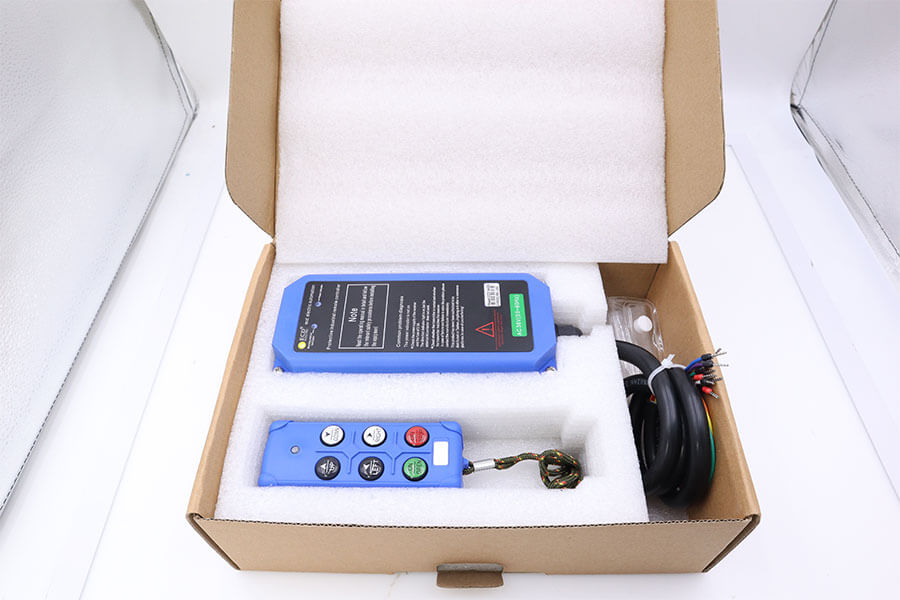 Push-button industrial radio remote control for sale, details of industrial wireless remote control produced by Henan Nomi