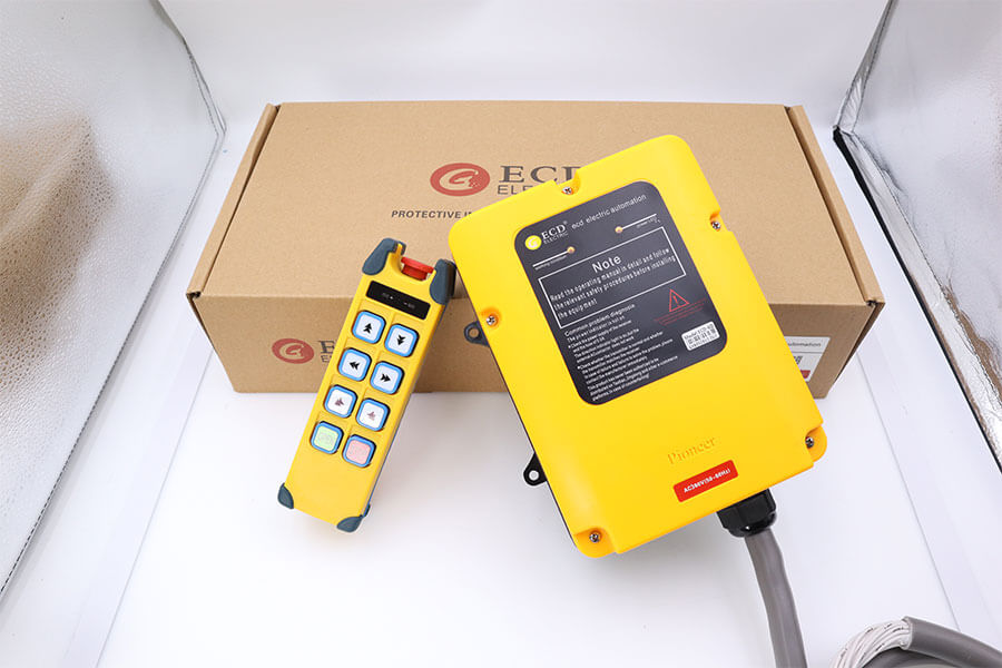 Push-button industrial radio remote control for sale, details of industrial wireless remote control produced by Henan Nomi