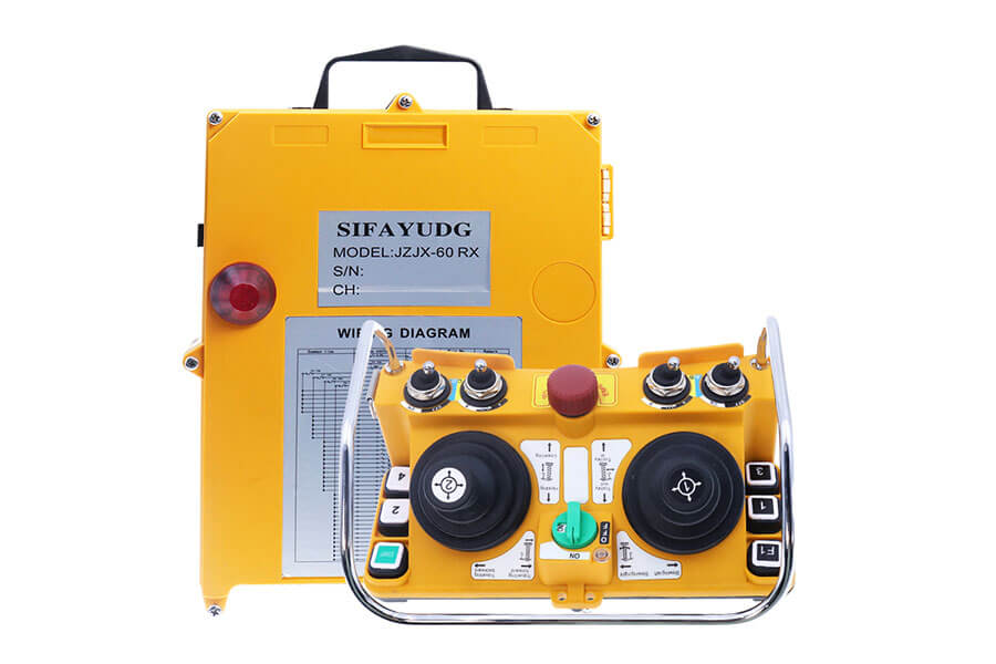 Joystick industrial radio remote control for sale, industrial wireless remote control for sale in various industries - Henan Nomi